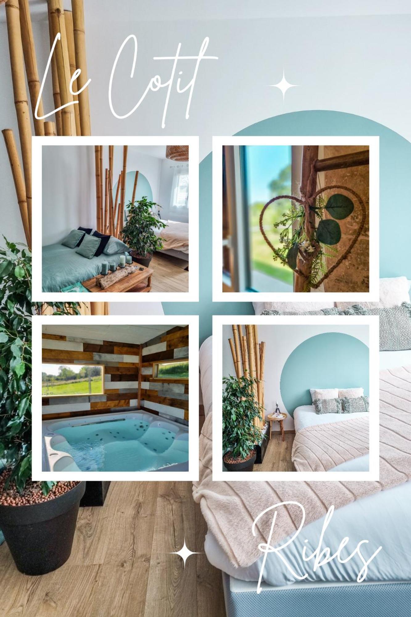 Le Cotil Ribes Hotel Grangues Eksteriør billede
